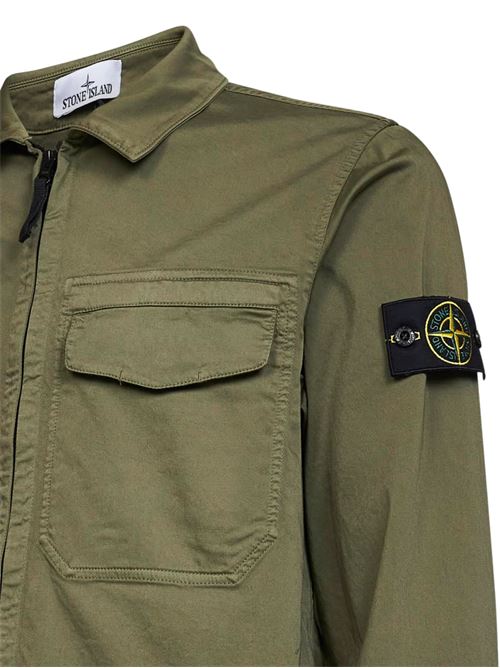 Zip-Up Overshirt STONE ISLAND | L1S151200015S0012V005G